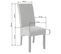 Lot De 6 Chaises Aspect Cuir - Gris Marbré