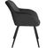 Chaise Marilyn Tissu  - Anthracite-noir