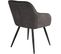 Chaise Marilyn Tissu  - Gris Foncé-noir