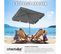 Parasol Vanessa 200 X 125 Cm Réglable En Hauteur Et Inclinable - Gris