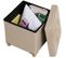 Pouf Coffre De Rangement Pliable Alea - Sable