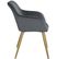 Chaise Marilyn Effet Velours Style Scandinave