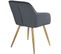 Chaise Marilyn Effet Velours Style Scandinave