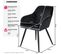 Chaise Marilyn Effet Velours Style Scandinave - Noir