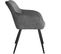 8 Chaises Marilyn Tissu  - Gris/noir