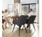 2 Chaises Marilyn Tissu  - Anthracite-noir