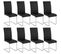 Lot De 8 Chaises Bettina - Noir