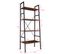 Etagère Échelle Liverpool Style Industriel 61,5 X 36,5 X 150 Cm - Bois Foncé Industriel, Rustique