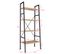 Etagère Échelle Liverpool Style Industriel 61,5 X 36,5 X 150 Cm - Bois Clair Industriel, Chêne