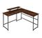 Bureau Melrose 140x130x76,5cm - Bois Foncé Industriel, Rustique