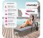 Bain De Soleil Aluminium Cassis 6 Positions Avec Roulettes - Gris