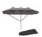 Parasol Silia En Aluminium 460 X 270 Cm - Gris