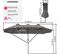 Parasol Silia En Aluminium 460 X 270 Cm - Gris