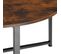 Table Basse Aberdeen 88,5x47cm - Bois Foncé Industriel, Rustique