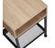 Table De Chevet Harlow 40,5x40,5x59cm - Bois Clair Industriel, Chêne Sonoma