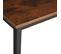 Table De Bureau Flint  - Bois Foncé Industriel, Rustique