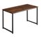 Table De Bureau Flint  - Bois Foncé Industriel, Rustique