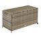 Coffre De Rangement Avec Cadre En Aluminium Et Roues 297l, 117x54x64cm - Marron Naturel