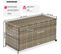 Coffre De Rangement Avec Cadre En Aluminium Et Roues 297l, 117x54x64cm - Marron Naturel