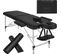 Table De Massage 2 Zones Avec Rouleaux De Massage - Noir