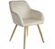 Chaise Marilyn Effet Velours Style Scandinave