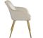 Chaise Marilyn Effet Velours Style Scandinave