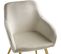 Chaise Marilyn Effet Velours Style Scandinave