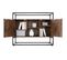 Buffet Oldham 100 X 38 X 80,5 Cm - Bois Foncé Industriel, Rustique