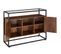 Buffet Oldham 100 X 38 X 80,5 Cm - Bois Foncé Industriel, Rustique