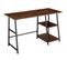 Table De Bureau Paisley 120x50x73,5cm - Bois Foncé Industriel, Rustique