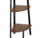 Étagère D’angle Portland 34x34x158,5cm - Bois Foncé Industriel, Rustique