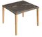 Table En Rotin Tarent 93,5 X 93,5 X 75 Cm - Marron Naturel