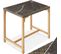 Table De Bar En Rotin Kutina 96 X 65 X 100 Cm - Marron Naturel