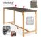 Table De Bar En Rotin Lovas 161 X 64,5 X 99,5 Cm - Marron Naturel