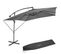 Parasol Apollon Avec Manivelle 2,5 X 2,5 M  - Gris Clair