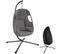 Fauteuil Suspendu Anika Avec Support Et Coussin 160kg - Gris Anthracite