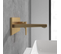 Mitigeur Lavabo Mural Architectura Square Avec Vidage Push Open Brushed Gold