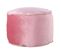 Pouf Rond En Velours "taj Mahal" 47cm Rose