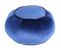 Pouf Rond En Velours "taj Mahal" 65cm Bleu