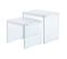 Lot De 2 Tables D'appoint "elementary" 46cm Blanc