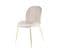 Lot De 2 Chaises Design "charlize" 90cm Beige et Or