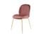 Lot De 2 Chaises Design "charlize" 90cm Rose et Or