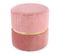 Pouf Rond Design "cleopatra" 40cm Rose