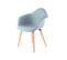 Lot De 2 Chaises Design "winston" 80cm Bleu