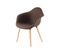 Lot De 2 Chaises Design "winston" 80cm Marron