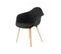 Lot De 2 Chaises Design "winston" 80cm Noir