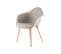 Lot De 2 Chaises Design "winston" 80cm Beige