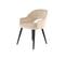 Lot De 2 Chaises En Velours "joris" 77cm Champagne