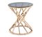 Table D'appoint Design "wesley" 42cm Gris et Or Rose