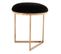 Tabouret Design "wynona" 49cm Noir et Or Rose